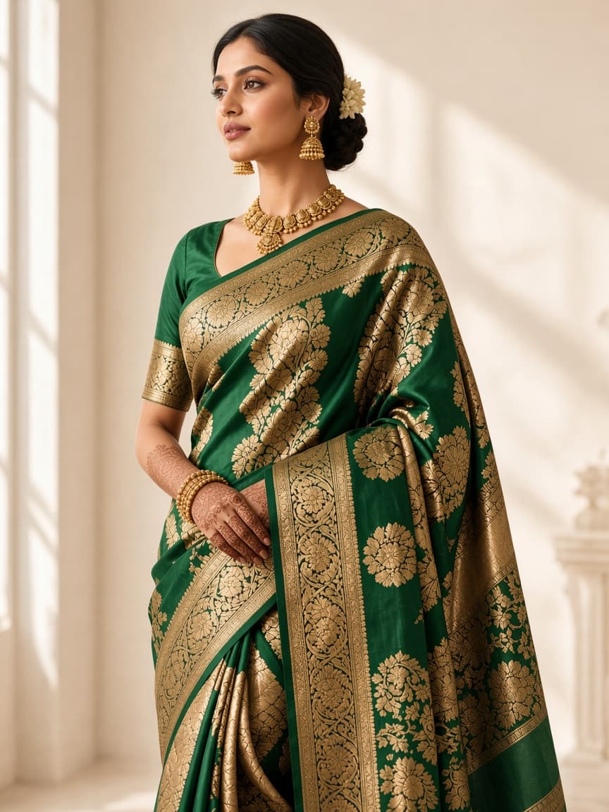 Leheriya worn by Ishita Sharma